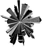 Cityscape Skyline Radial