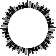 Cityscape Skyline Radial 2