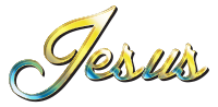 Jesus Chromatic Typography Enhanced