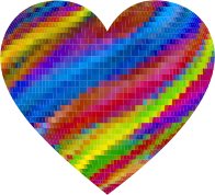 Psychedelic Mosaic Heart