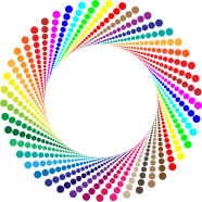 Colorful Circles Shutter Vortex