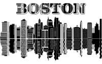 Boston Skyline Typography
