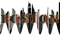 Boston Skyline Typography 2