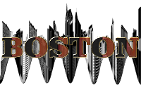 Boston Skyline Typography 2 Enhanced