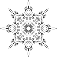 Rose Floral Flourish Design