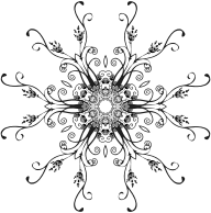 Rose Floral Flourish Design 3
