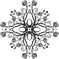Rose Floral Flourish Design 6