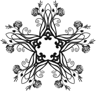Rose Floral Flourish Design 9