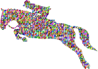 Chromatic Triangular Horse Jumping