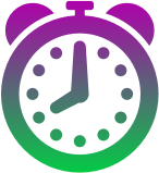 Coloured clock