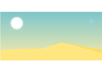 Empty desert landscape