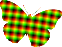 Patterned butterfly