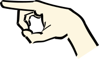 pointing hand