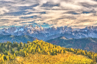 High Poly Mountain Range