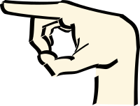pointing hand