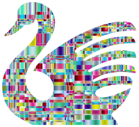 Checkered Chromatic Pastel Swan3