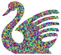 Low Poly Prismatic Swan3