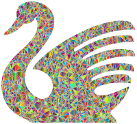 Polychromatic Shards Swan3