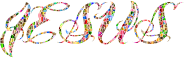 Chromatic Tiled Jesus Typography