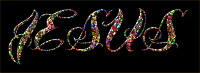 Chromatic Tiled Jesus Typography Enhanced