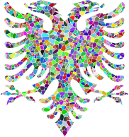 Prismatic Tiled Double Headed Eagle