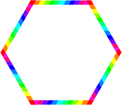 Rainbow Hexagon Ring