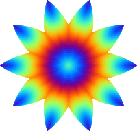 Colourful flower