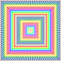 Prismatic Circles Hallway Or Pyramid