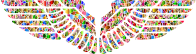 Polychromatic Tiled Eagle Wings