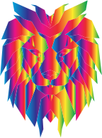 Prismatic Polygonal Lion Face 2