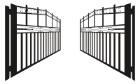 Iron Gate Silhouette Opened