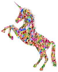 Vibrant Chromatic Unicorn Silhouette