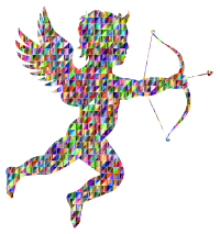 Chromatic Triangular Martin74 Cupid Silhouette