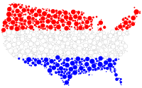 United States Flag Map Circles With Strokes