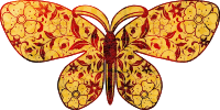 Flowery butterfly