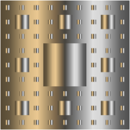 Sierpinski Gold & Silver Carpet