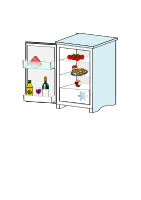 Fridge with food