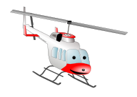 Cartoon Bell helicopter