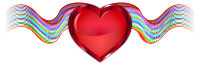 Vermillion Heart Ribbons Enhanced