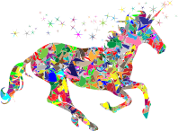 Modern Art Magical Unicorn