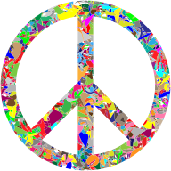 Modern Art Peace Sign