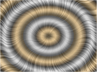 Prismatic Waves Starburst Gold & Silver