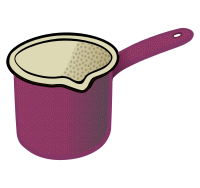 milk pot - coloured