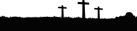 3 Crosses Silhouette Landscape