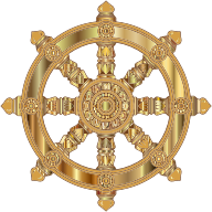 Prismatic Ornate Dharma Wheel 5