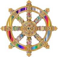 Prismatic Ornate Dharma Wheel 7
