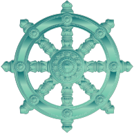 Jade Ornate Dharma Wheel