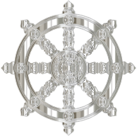 Crystalline Ornate Dharma Wheel