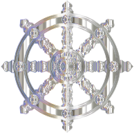 Crystalline Ornate Dharma Wheel Variation 2