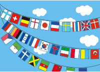 International Flags Scene